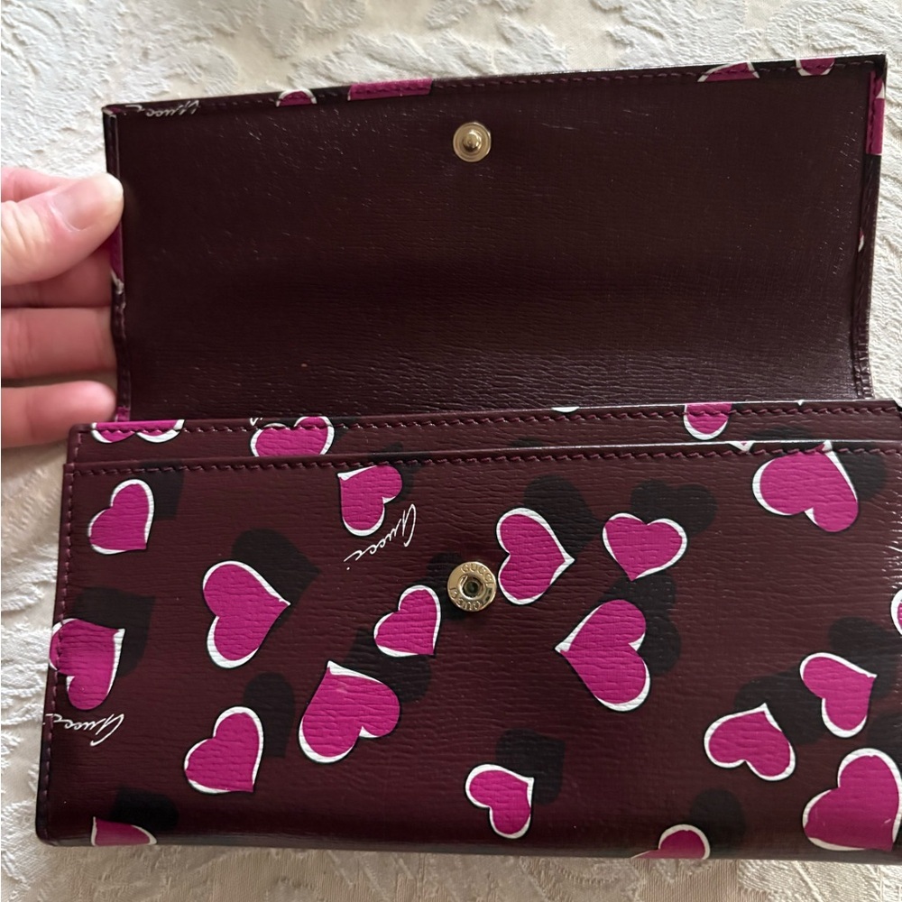 Gucci Limited Edition Leather Heartbeat Continental Flap Wallet - EUC - Picture 7 of 15